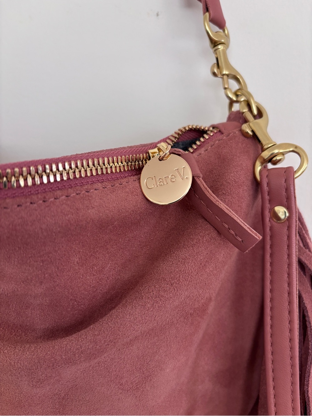 Clare V - Petit Moyen in Suede Fringe - Picture 3 of 5